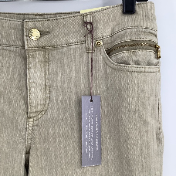 Chico’s So Slimming Ankle Crop Jeans New Khaki Chico’s Size 0 / NWT - Picture 5 of 7